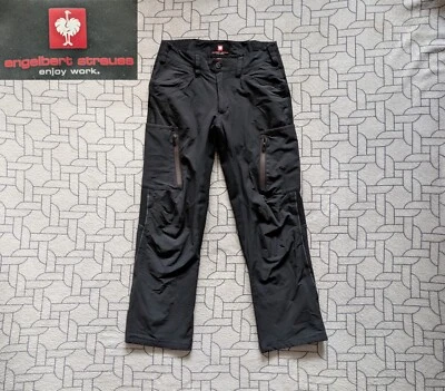 ● ENGELBERT STRAUSS BLACK WORKING PANTS WORK WEAR SIZE MEN'S ADULT 46 ● - Image 1 of 4