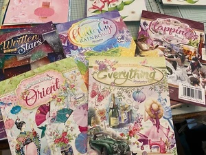 Hunkydory 100 ORIENT, FLUTTERBY, STARS ETC. Little Book Topper Restposten A-100 - Bild 1 von 2