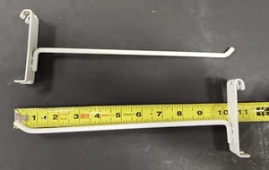 10" Gridwall Hooks - 20 White Hooks For Grid Wall or Mini Grid Cube Displays - Picture 1 of 2