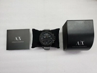RELOJ HOMBRE ARMANI EXCHANGE CRONÓGRAFO FECHA ACERO INOXIDABLE NEGRO AX1520 NUEVO Foto 1 de 4