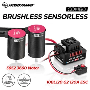 HobbyWing QuicRun 120A ESC+Sensorloser bürstenloser Motor für 1/10 RC Autos - Bild 1 von 36