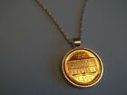 TWO HUNDRED LIRA COIN - ITALY - SILVER CASED PENDANT NECKLACE - 1990 - 34th YEAR