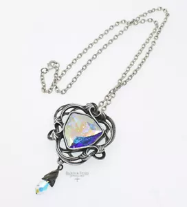 Alchemy Gothic Empyrean Eye Necklace P712 Goth Crystal Pretty Gift Discontinued - Picture 1 of 8