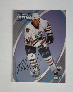 2002-03 In The Game Signature Series Mike York Edmonton Oilers - Auto - Imagen 1 de 1