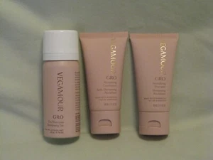 Vegamour Gro Travel Trio Set - Revitalizing Shampoo, Spray & Conditioner NEW - Picture 1 of 2