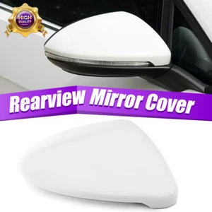 Right Passenger Side View Mirror Cover Cap White For VW Golf GTI MK7 2015-2021 - Picture 1 of 13