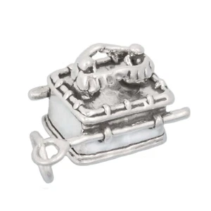 Ark of the Covenant 3D 925 Solid Sterling Silver Charm Arc of the Testimony - Picture 1 of 4