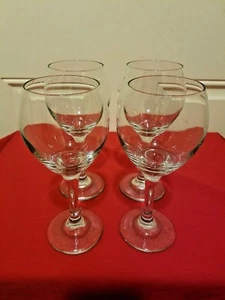 Libbey Set Of 4 Claret Wine / Goblet Glasses 7 7/8" Tall - Picture 1 of 7