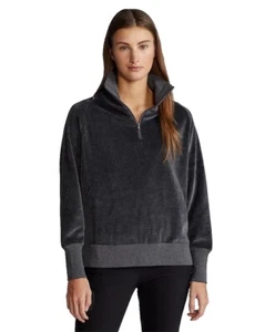 Size L- Ralph Lauren RLX Golf Women's Velour Relaxed Fit Pullover, Grey. - Picture 1 of 5