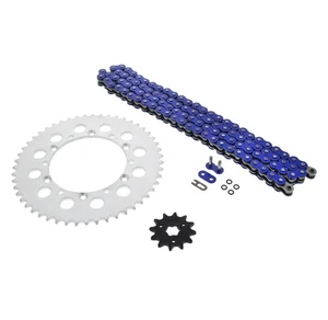 1996-1997, 2000-2002 Kawasaki KX125 125 Blue O Ring Chain & Sprocket 12/51 112L - Picture 1 of 4