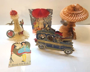 Vintage viktorianische Waben Pop-Up ausklappbare Valentinskarten und mehr Posten - Bild 1 von 24