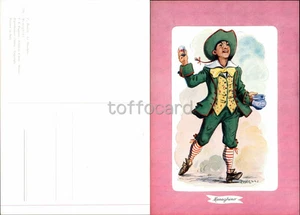 MASCHERE COMMEDIA DELL'ARTE ZIMELLI-MENEGHINO MILANO-A7-17 - Picture 1 of 1