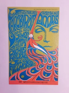 Postal BG-75 / Yardbirds / The Doors / Fillmore - Imagen 1 de 6