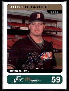 2002 Just Minors Brian Tallet Indians 59 Auto /1000 - Picture 1 of 2
