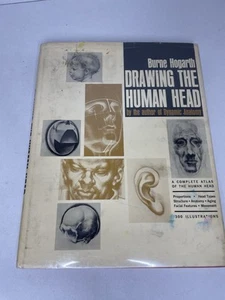 Drawing the Human Head Burne Hogarth 300 Illustration HC 1970 Library Bind - Art - Picture 1 of 23