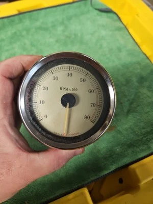 Harley Davidson Silver Face Tachometer  67459-04  - Image 1 of 2