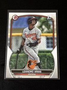 Tarjeta de novato Leandro Arias 1st RC 2023 Bowman Prospects BP-84 Baltimore Orioles - Imagen 1 de 2