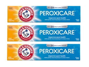 Braccio e Martello Peroxicare Dentifricio Pulito Come Nuovo Confezione da 3 - Foto 1 di 2