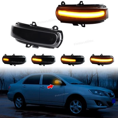 For Scion Tc 2011-2016 xB 2008-15 Smoked 2x Dynamic LED Mirror Turn Signal Light - Image 1 of 4