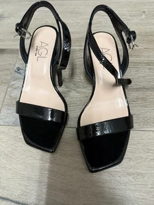 AGL ATTILIO GIUSTI LEOMBRUNI Angie Ankle Strap Sandals Sz 38 - Picture 1 of 6