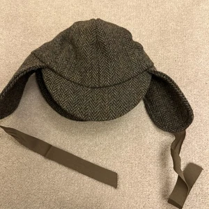 Harris Tweed Medium Wool SHERLOCK Hat: Glen Appin Of Scotland Herringbone - Picture 1 of 7