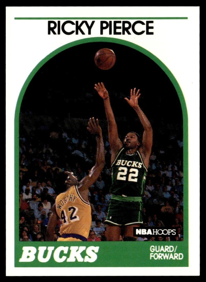 1989-90 Hoops Ricky Pierce Milwaukee Bucks #212 - Image 1 of 2