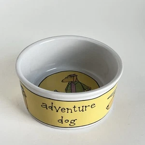 Adventure Dog by Ursula Dodge Design Signature Stoneware Ceramic Bowl Dish - Picture 1 of 8