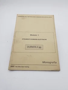 Manuale officina Fiat Lancia corso su strumenti di misura elettriche monografia. - Foto 1 di 24