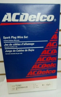 AC Delco Spark Plug Wire Set GM# 12096418 (718C) - Image 1 of 4