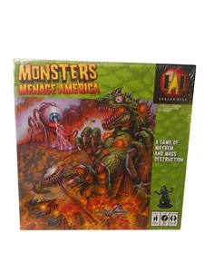 Monsters Menace America Board Game 2005 Avalon Hill Complete Brand New Sealed - Picture 1 of 14