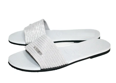 Sandalia HAVAIANAS You Malta Deslizable Ancha Talla 9/10 EU 41/42 Metálica Plata Hielo Foto 1 de 4
