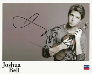 Joshua Bell violinist REAL hand SIGNED 8x10" Photo #3 COA Autographed - Picture 1 of 2
