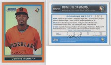2009 Bowman Chrome WBC Prospects Orange Refractor /25 Dennis Neuman #BCW43
