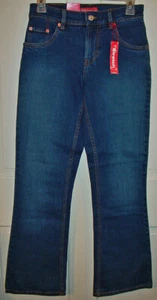 LEVI STRAUSS 517 GIRLS DARK BLUE FLARE JEAN REGULAR FIT SIZE 14 NEW WITH TAGS - Picture 1 of 6