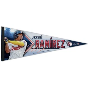 JOSE RAMIREZ CLEVELAND GUARDIANS CUSTOM EXCLUSIVE PREMIUM PENNANT 12"X30" BANNER - Picture 1 of 2