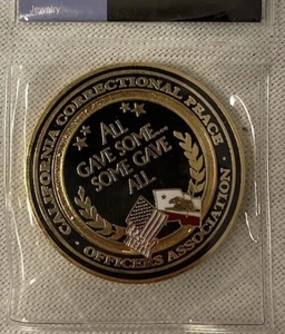 NEW CCPOA California Peace Officers Challenge Coin Eagle Some Gave All - Picture 1 of 4