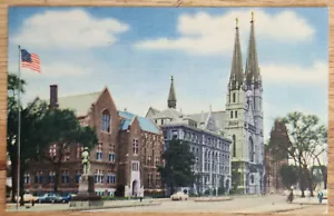 Marquette University Milwaukee Wisconsin Postkarte 1940er Jahre Curteich unbenutzt - Bild 1 von 1