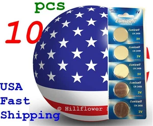 10 piezas Tarjeta CR2450 2450 LM2450 BR2450 3V Batería de litio - Imagen 1 de 6
