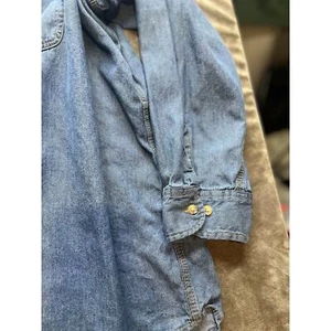 Camisa vaquera Boulder Creek Trading Company para hombre 5XL GRANDE azul manga larga ligera - Imagen 1 de 5