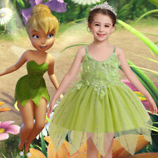 Kids Girls Tinkerbell Tinker Bell Cosplay Costume Party Princess Fancy Dress AU