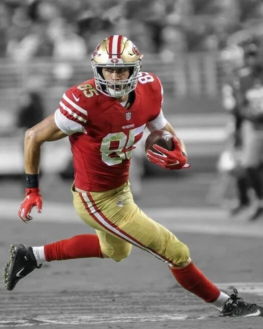 San Francisco 49ers GEORGE KITTLE Glossy 8x10 Photo Spotlight Football Poster Cover