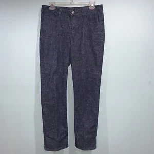 Lee Classic Fit Women’s Petite Pants Blue Paisley Stretch Size 8 P - Picture 1 of 5