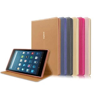 Smart Folio Leather Cover Case For All-New Amazon Kindle Fire HD 8" 2016 6th Gen - Picture 1 of 44