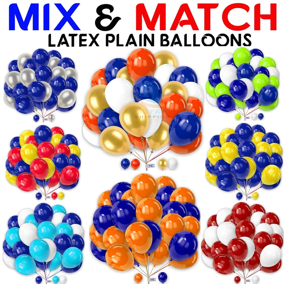 CREATIVE BALLOONS 100 X Latex PLAIN BALOON BALLONS helium BALLOONS Quality Party Birthday Wedding