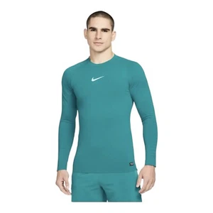 Nike Pro Dri-Fit Men's Long-Sleeve Training Top DM5531-367 Green Size Large - Picture 1 of 5