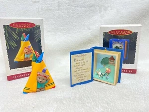 Hallmark Keepsake Ornaments Bright n Sunny Tepee and Jack and Jill Mother Goose - Picture 1 of 12