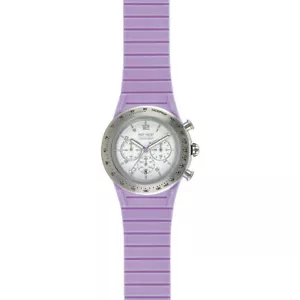 Orologio HIP HOP CHRONO HWU0766 Silicone Glicine Bianco 39mm Unisex Uomo Donna - Foto 1 di 2