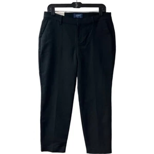 NWT Old Navy Womens Harper Mid-Rise Ankle Pants Black Size 6 Pockets - Picture 1 of 9