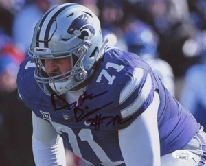 Dalton Risner Signed Kansas State Wildcats 8x10 Photo JSA - Picture 1 of 1