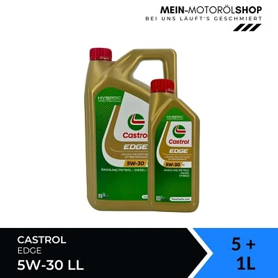 Castrol Edge 5W-30 LL MB 229.31 229.51 VW 504 00 507 00 BMW 5+1 Liter = 6 Liter - Bild 1 von 4